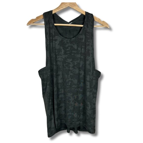 Lululemon Women's Tank Top Workout Athletic Yoga Camo Print Army Green Small - Picture 1 of 3